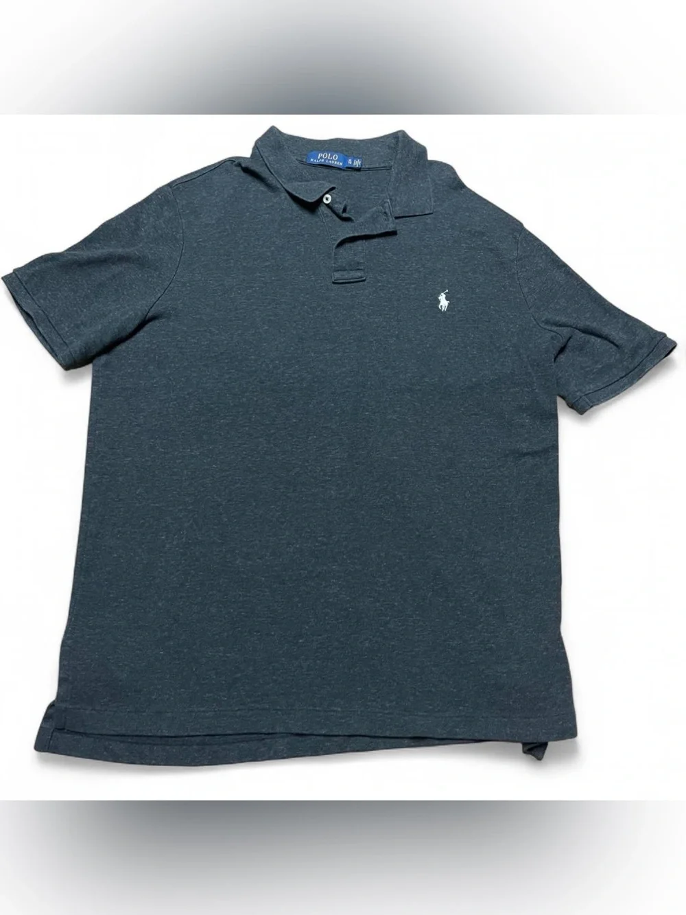 Polo Ralph Lauren Polo Shirt Men’s XL Dark Gray White Pony Short Sleeve Cotton